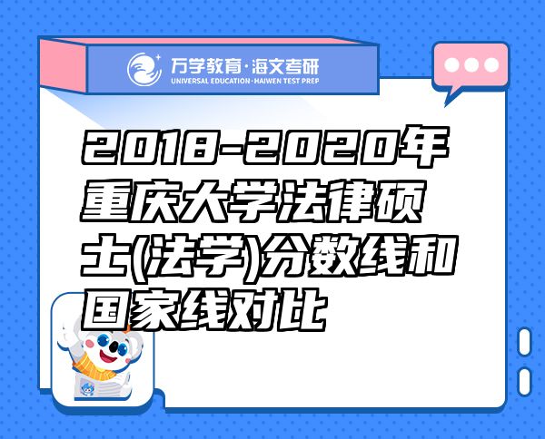 2018-2020年重庆大学法律硕士(法学)分数线和国家线对比