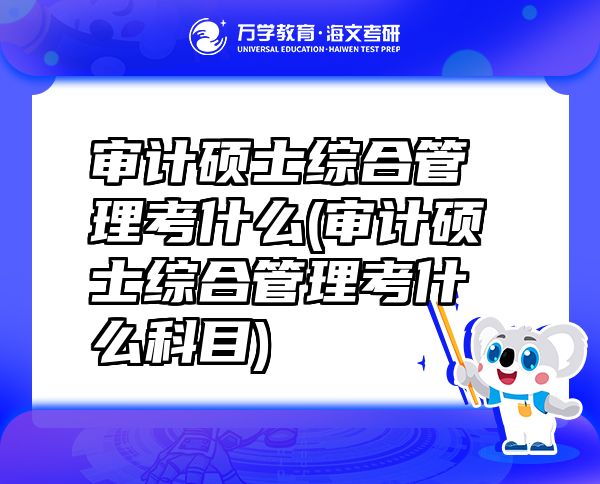 审计硕士综合管理考什么(审计硕士综合管理考什么科目)